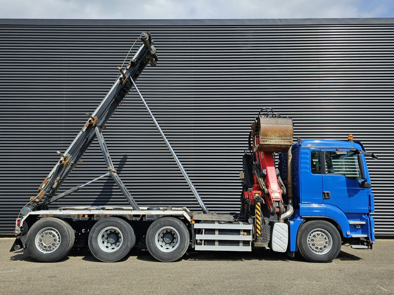 Kravas automašīna - kabeļu sistēma, Kravas auto ar manipulatoru MAN TGS 35.400 / 8x4-4 / CONTAINER SYSTEM / PALFINGER Z CRANE: foto 6 Kravas automašīna - kabeļu sistēma, Kravas auto ar manipulatoru MAN TGS 35.400 / 8x4-4 / CONTAINER SYSTEM / PALFINGER Z CRANE: foto 6
