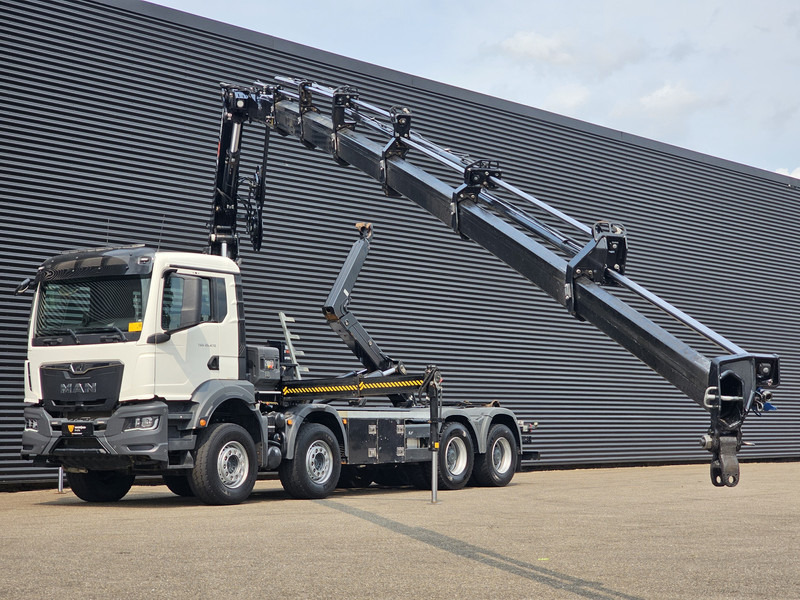 MAN TGS 35.470 8X4 BB / HIAB CRANE + HOOKLIFT - Pacēlājs ar āķi, Kravas auto ar manipulatoru: foto 3 MAN TGS 35.470 8X4 BB / HIAB CRANE + HOOKLIFT - Pacēlājs ar āķi, Kravas auto ar manipulatoru: foto 3