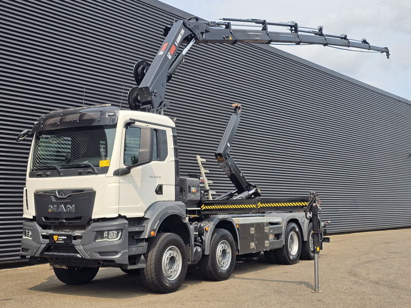 MAN TGS 35.470 8X4 BB / HIAB CRANE + HOOKLIFT - Kravas auto ar manipulatoru: foto 1 MAN TGS 35.470 8X4 BB / HIAB CRANE + HOOKLIFT - Kravas auto ar manipulatoru: foto 1
