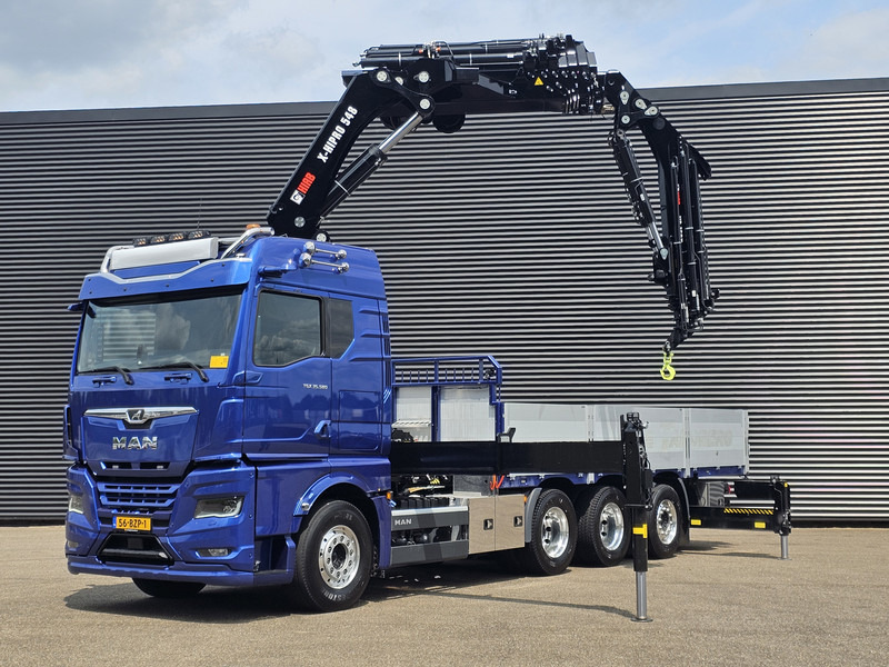 MAN TGX 35.580 / 8x4-4 / HIAB 50TM CRANE+ JIB - Bortu kravas automašīna/ Platforma, Kravas auto ar manipulatoru: foto 4 MAN TGX 35.580 / 8x4-4 / HIAB 50TM CRANE+ JIB - Bortu kravas automašīna/ Platforma, Kravas auto ar manipulatoru: foto 4