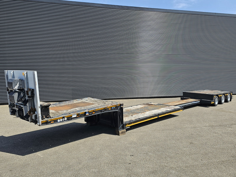 MEUSBURGER MPG 3 / LOW BED / EXTENDABLE / 3 x STEERING AXLE - Puspiekabe zema profila platforma: foto 1 MEUSBURGER MPG 3 / LOW BED / EXTENDABLE / 3 x STEERING AXLE - Puspiekabe zema profila platforma: foto 1