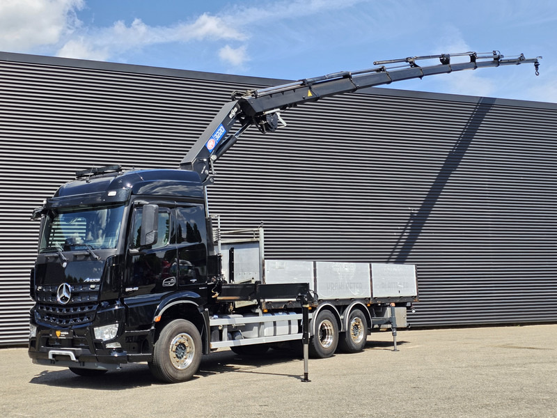 Mercedes-Benz Arocs 2545 6x2 / HMF 32 t/m CRANE / KRAN - Bortu kravas automašīna/ Platforma, Kravas auto ar manipulatoru: foto 1 Mercedes-Benz Arocs 2545 6x2 / HMF 32 t/m CRANE / KRAN - Bortu kravas automašīna/ Platforma, Kravas auto ar manipulatoru: foto 1