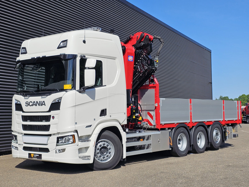 Scania 560R / HMF 50 t/m - JIB / LIER - Bortu kravas automašīna/ Platforma, Kravas auto ar manipulatoru: foto 5 Scania 560R / HMF 50 t/m - JIB / LIER - Bortu kravas automašīna/ Platforma, Kravas auto ar manipulatoru: foto 5