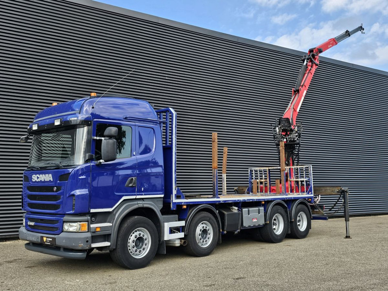 Scania G440 / RETARDER / 8x4 / PALFINGER-EPSILON CRANE - Bortu kravas automašīna/ Platforma, Kravas auto ar manipulatoru: foto 4 Scania G440 / RETARDER / 8x4 / PALFINGER-EPSILON CRANE - Bortu kravas automašīna/ Platforma, Kravas auto ar manipulatoru: foto 4