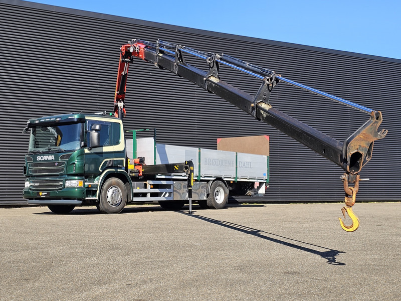 Scania P320 4x2 / PALFINGER 14TM / CRANE/KRAN/GRUE - Bortu kravas automašīna/ Platforma, Kravas auto ar manipulatoru: foto 2 Scania P320 4x2 / PALFINGER 14TM / CRANE/KRAN/GRUE - Bortu kravas automašīna/ Platforma, Kravas auto ar manipulatoru: foto 2