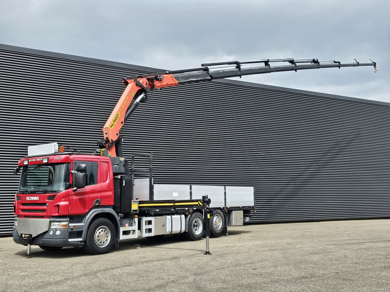 Scania P400 6X2-4 / PALFINGER 34 t/m / 8 x HYDR + WINCH - Kravas auto ar manipulatoru: foto 1 Scania P400 6X2-4 / PALFINGER 34 t/m / 8 x HYDR + WINCH - Kravas auto ar manipulatoru: foto 1