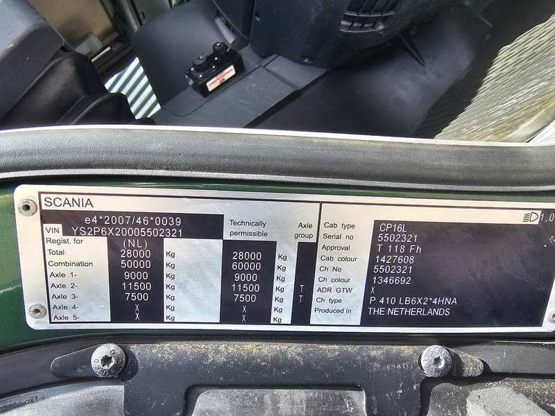 Kravas auto ar manipulatoru Scania P410 / 6X2-4 / 21 t/m CRANE / KRAN: foto 19