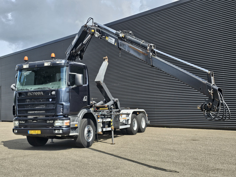 Scania R114.340 6x2 / HIAB CRANE + 25T HOOKLIFT - Pacēlājs ar āķi, Kravas auto ar manipulatoru: foto 2 Scania R114.340 6x2 / HIAB CRANE + 25T HOOKLIFT - Pacēlājs ar āķi, Kravas auto ar manipulatoru: foto 2