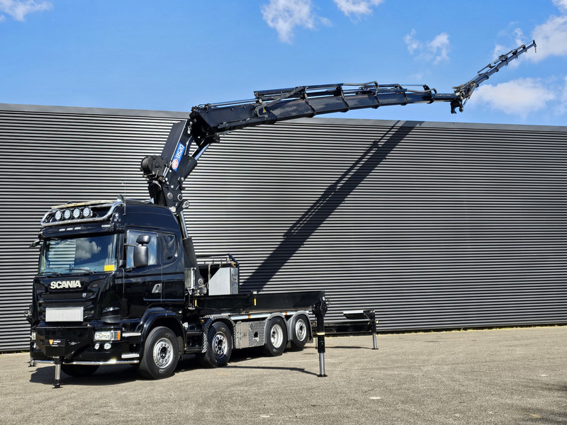 Scania R490 / 8x2 / HMF 85 TM CRANE / WINCH / JIB - Kravas auto ar manipulatoru: foto 1 Scania R490 / 8x2 / HMF 85 TM CRANE / WINCH / JIB - Kravas auto ar manipulatoru: foto 1