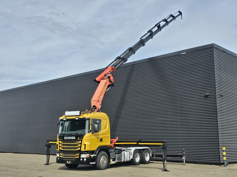 Scania G400 6x2 / PALFINGER PK 60002 / WINCH / BALLAST - Vilcējs: foto 1 Scania G400 6x2 / PALFINGER PK 60002 / WINCH / BALLAST - Vilcējs: foto 1