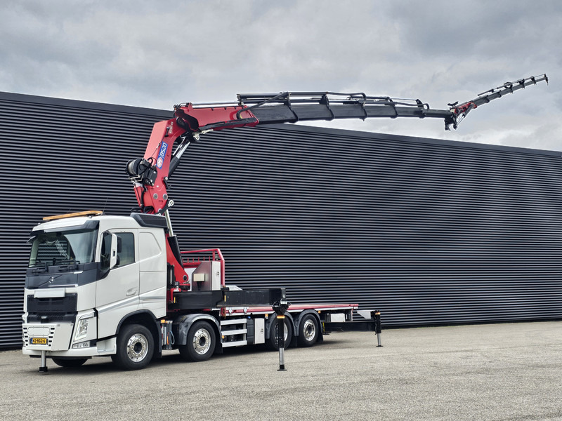 Volvo FH 540 8x2 / 85 t/m CRANE / JIB / WINCH / KRAN - Bortu kravas automašīna/ Platforma, Kravas auto ar manipulatoru: foto 1 Volvo FH 540 8x2 / 85 t/m CRANE / JIB / WINCH / KRAN - Bortu kravas automašīna/ Platforma, Kravas auto ar manipulatoru: foto 1