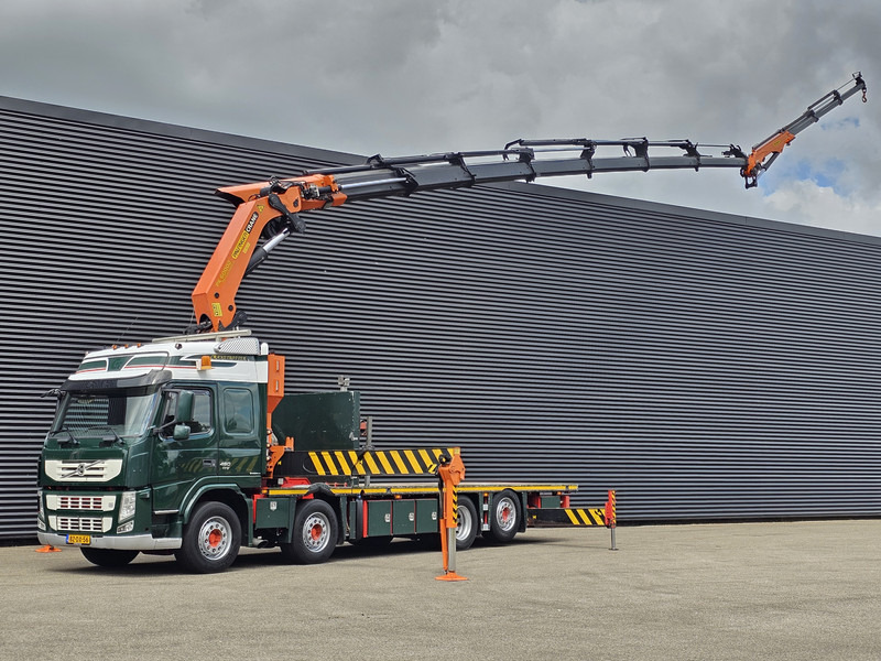 Volvo FM 460 8X2 / PALFINGER PK60002 /JIB / WINCH - Bortu kravas automašīna/ Platforma, Kravas auto ar manipulatoru: foto 1 Volvo FM 460 8X2 / PALFINGER PK60002 /JIB / WINCH - Bortu kravas automašīna/ Platforma, Kravas auto ar manipulatoru: foto 1