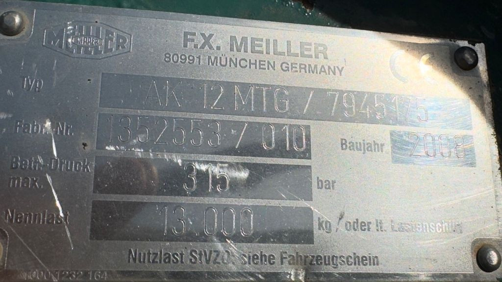 Būvgružu konteineru vedējs Mercedes-Benz 1833  4x2 Meiller AK 12 | Klima | Guter Zustand: foto 17