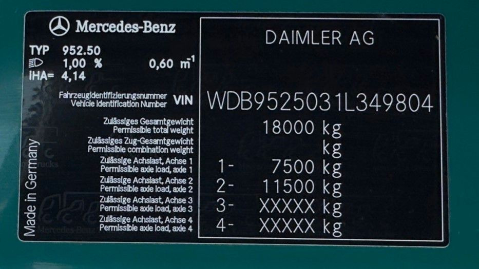 Būvgružu konteineru vedējs Mercedes-Benz 1833  4x2 Meiller AK 12 | Klima | Guter Zustand: foto 16