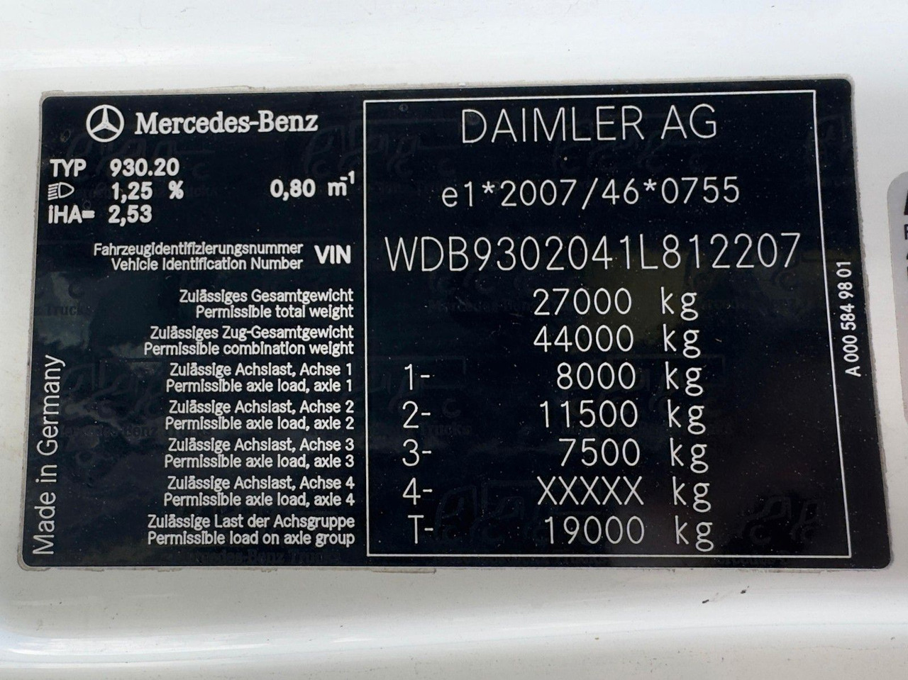 Mercedes-Benz 2541 6x2 ARK Meiller 20.65 | ATLA 120.2E mit 5&6 - Kravas auto ar manipulatoru: foto 4 Mercedes-Benz 2541 6x2 ARK Meiller 20.65 | ATLA 120.2E mit 5&6 - Kravas auto ar manipulatoru: foto 4