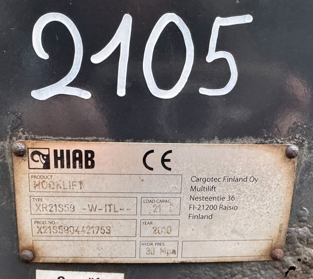 Multilift XR 21 Abrollaufbau - Pacēlājs ar āķi: foto 2 Multilift XR 21 Abrollaufbau - Pacēlājs ar āķi: foto 2