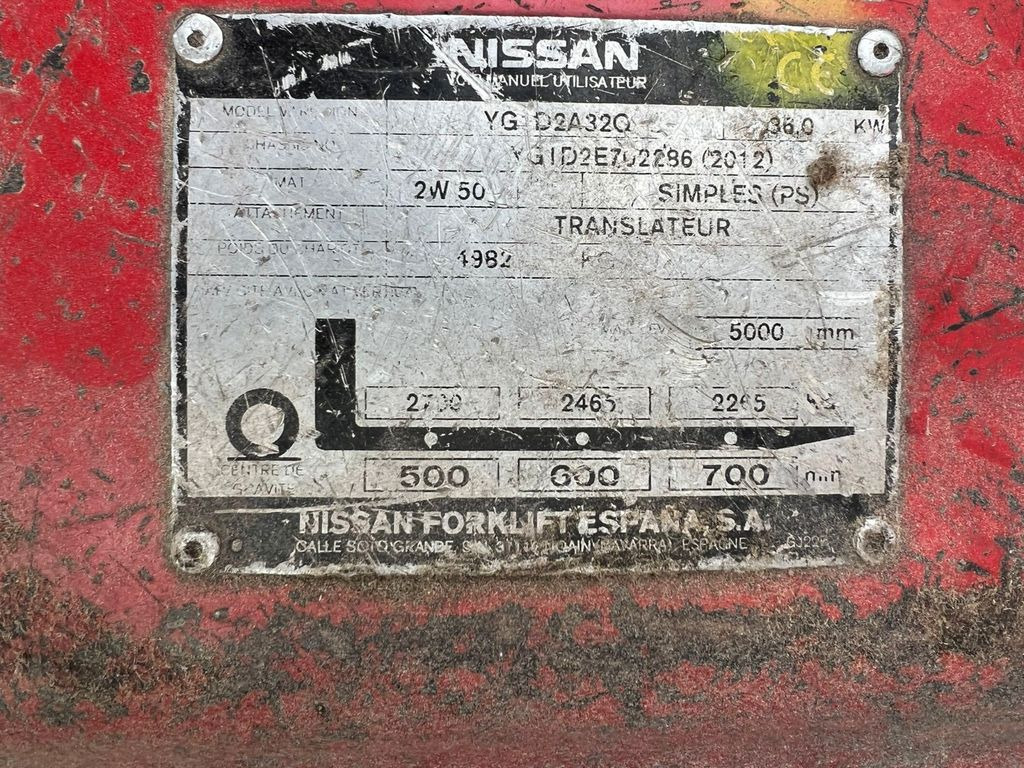 Nissan 32 Diesel 13100 Stunden - Autokrāvējs: foto 2 Nissan 32 Diesel 13100 Stunden - Autokrāvējs: foto 2