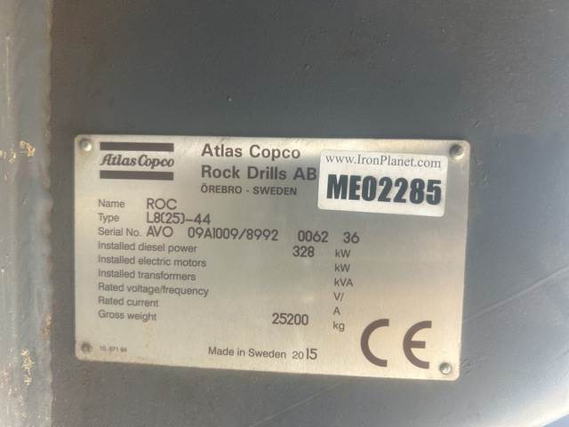 Atlas Copco ROCL8 - Urbšanas mašīna: foto 5 Atlas Copco ROCL8 - Urbšanas mašīna: foto 5