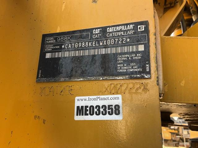 CAT 988K - Riteņu iekrāvējs: foto 5 CAT 988K - Riteņu iekrāvējs: foto 5