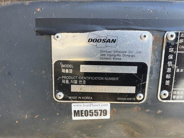 Doosan DX300LC-9C - Kāpurķēžu ekskavators: foto 5 Doosan DX300LC-9C - Kāpurķēžu ekskavators: foto 5