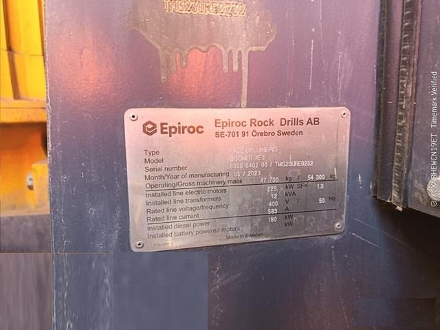 Epiroc Boomer XE3C - Kalnrūpniecības mašīna: foto 5 Epiroc Boomer XE3C - Kalnrūpniecības mašīna: foto 5