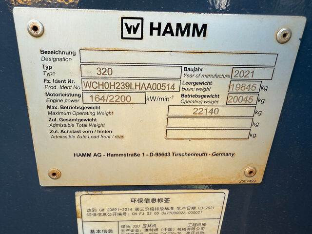 Hamm 320 - Vibrorullis: foto 4 Hamm 320 - Vibrorullis: foto 4
