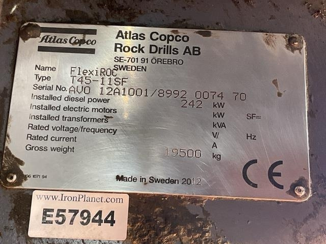 Atlas Copco Epiroc Flexiroc T45-11SF - Urbšanas mašīna: foto 5 Atlas Copco Epiroc Flexiroc T45-11SF - Urbšanas mašīna: foto 5