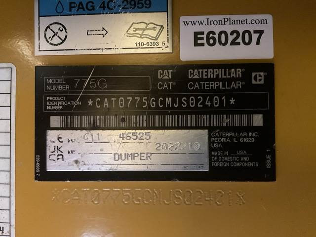 CAT 775G - Karjeru pašizgāzējs: foto 5 CAT 775G - Karjeru pašizgāzējs: foto 5