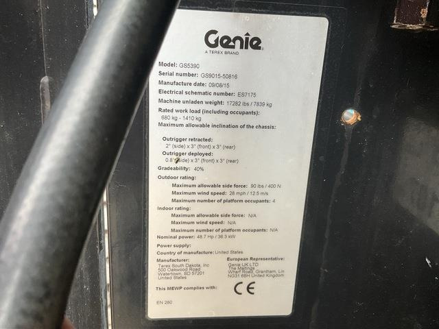 Genie GS5390 - Šķērveida pacēlājs: foto 5 Genie GS5390 - Šķērveida pacēlājs: foto 5