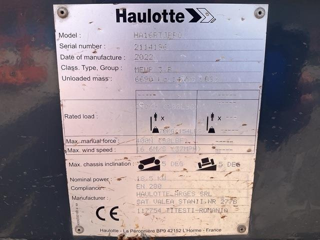 Haulotte HA16RT - Izlices pacēlājs: foto 5 Haulotte HA16RT - Izlices pacēlājs: foto 5