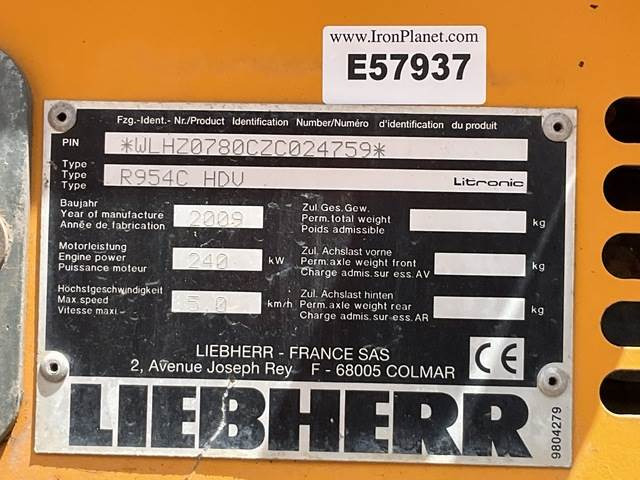Liebherr R954C HDV - Demontāžas ekskavators: foto 5 Liebherr R954C HDV - Demontāžas ekskavators: foto 5