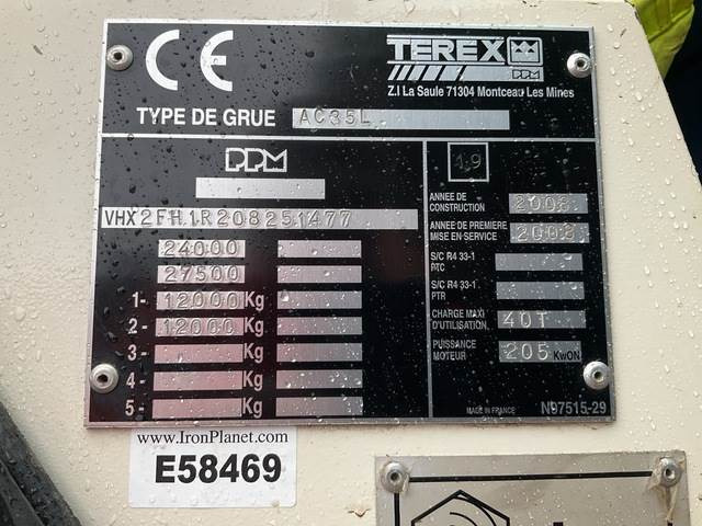 Terex AC35L - Visurgājējs celtnis: foto 5 Terex AC35L - Visurgājējs celtnis: foto 5