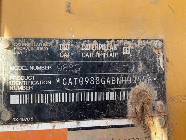 CAT 988G - Riteņu iekrāvējs: foto 5 CAT 988G - Riteņu iekrāvējs: foto 5