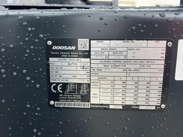 Doosan B15T-7 PLUS - Elektroiekrāvējs: foto 5 Doosan B15T-7 PLUS - Elektroiekrāvējs: foto 5