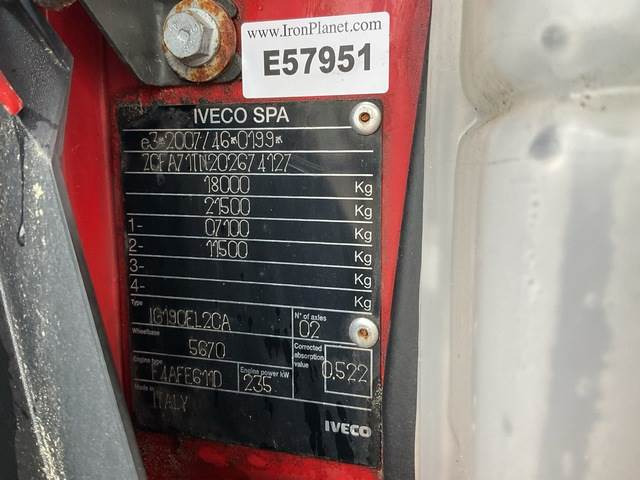 Šasija kravas automašīna Iveco Eurocargo ML180E32: foto 6