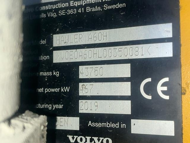 Volvo A60H - Artikulētias pašizgāzējs: foto 5 Volvo A60H - Artikulētias pašizgāzējs: foto 5