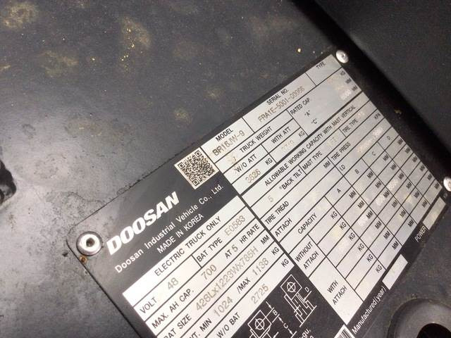 Doosan BR16JW-9 - Bīdmasta krautņotājs: foto 5 Doosan BR16JW-9 - Bīdmasta krautņotājs: foto 5