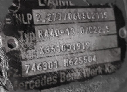 Mercedes-Benz R440 746301 - Diferenciālis - Kravas automašīna: foto 2 Mercedes-Benz R440 746301 - Diferenciālis - Kravas automašīna: foto 2