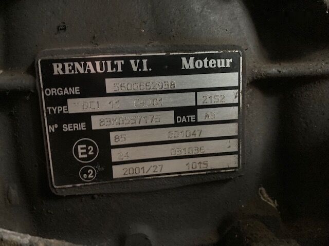 Renault DCI 11 for Renault DCI11 truck for parts - Dzinējs - Kravas automašīna: foto 3 Renault DCI 11 for Renault DCI11 truck for parts - Dzinējs - Kravas automašīna: foto 3