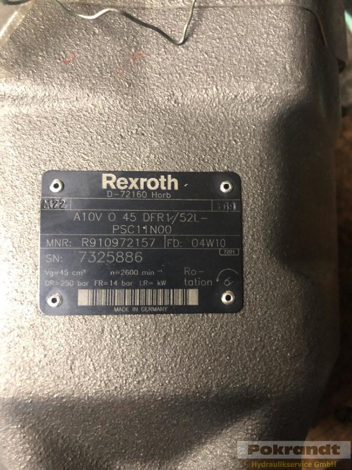 Rexroth A10VO45DFR1 52L PSC11N00 - Hidrauliskais sūknis: foto 2 Rexroth A10VO45DFR1 52L PSC11N00 - Hidrauliskais sūknis: foto 2