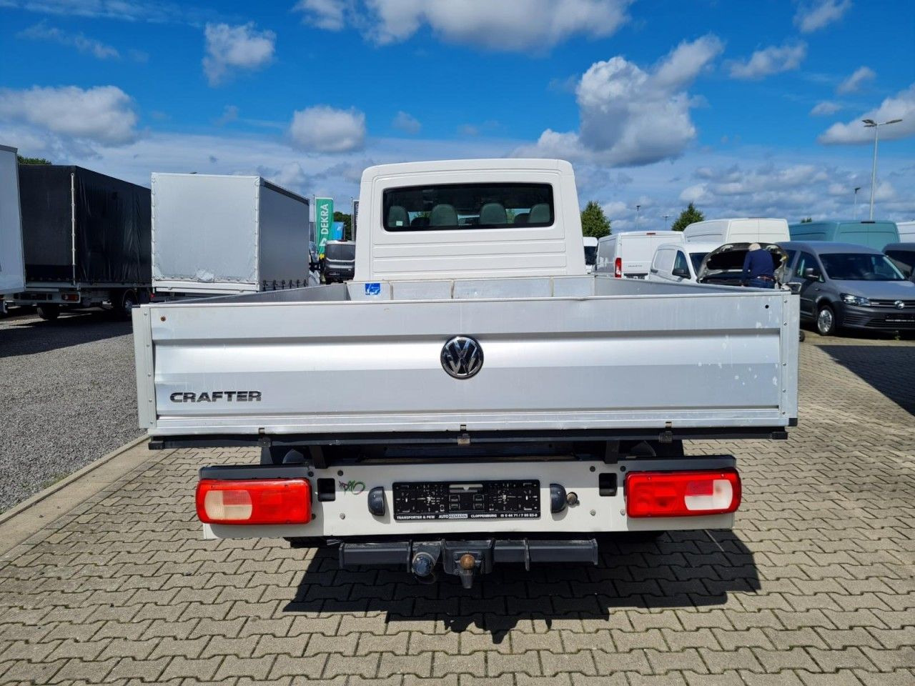 Automašīna ar kravas platformu, Kravas-pasažieru furgons Volkswagen Crafter 35 Doka lang RWD AHK - 3.5to KLIMA TEMPO: foto 19