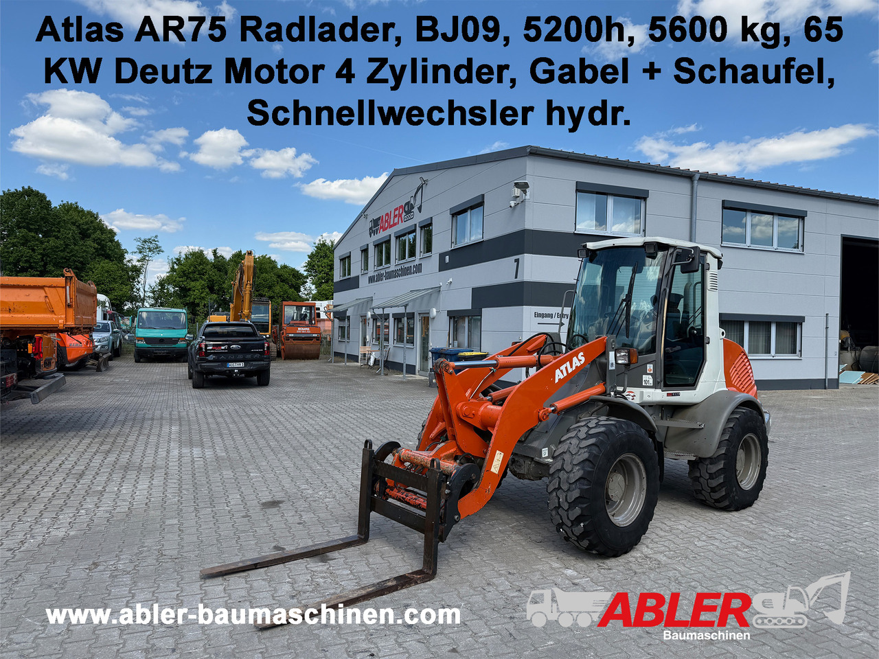 Atlas AR75 Radlader SW - Riteņu iekrāvējs: foto 1 Atlas AR75 Radlader SW - Riteņu iekrāvējs: foto 1