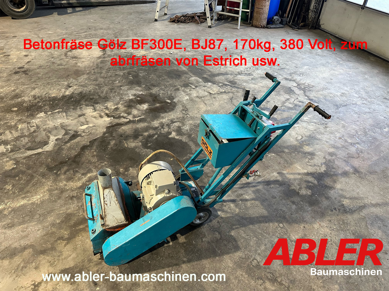 Betonfräse Gölz BF300E - Betonēšanas iekārta: foto 1 Betonfräse Gölz BF300E - Betonēšanas iekārta: foto 1