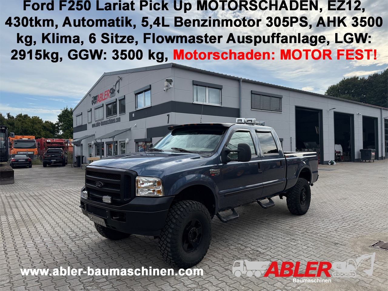 Ford F250 Lariat Pickup Motorschaden - Pikaps: foto 1 Ford F250 Lariat Pickup Motorschaden - Pikaps: foto 1