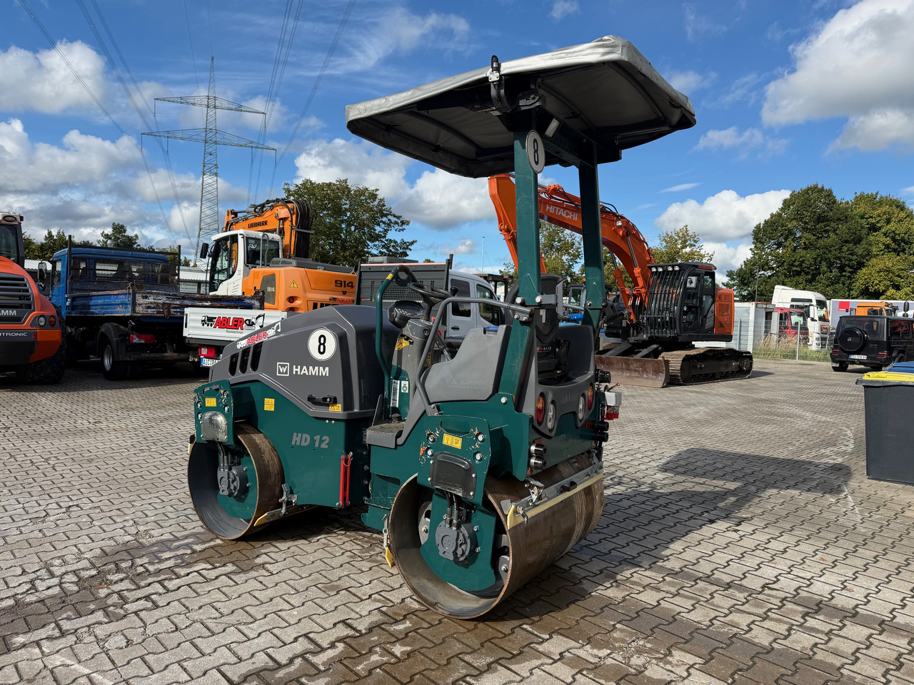 Ceļu veltnis Hamm HD12 VV Tandemwalze mit Dach: foto 5