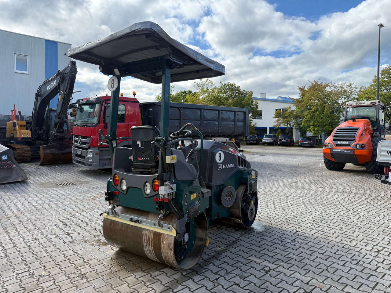 Ceļu veltnis Hamm HD12 VV Tandemwalze mit Dach: foto 7