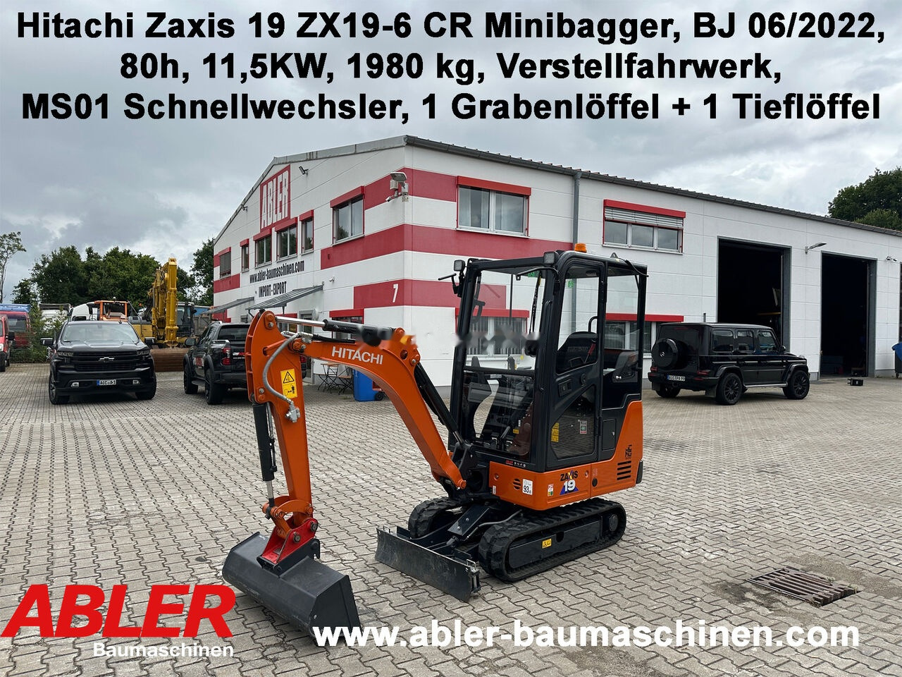 Mini-ekskavators Hitachi ZX19-6CR Zaxis 19 MS01 80h!: foto 1