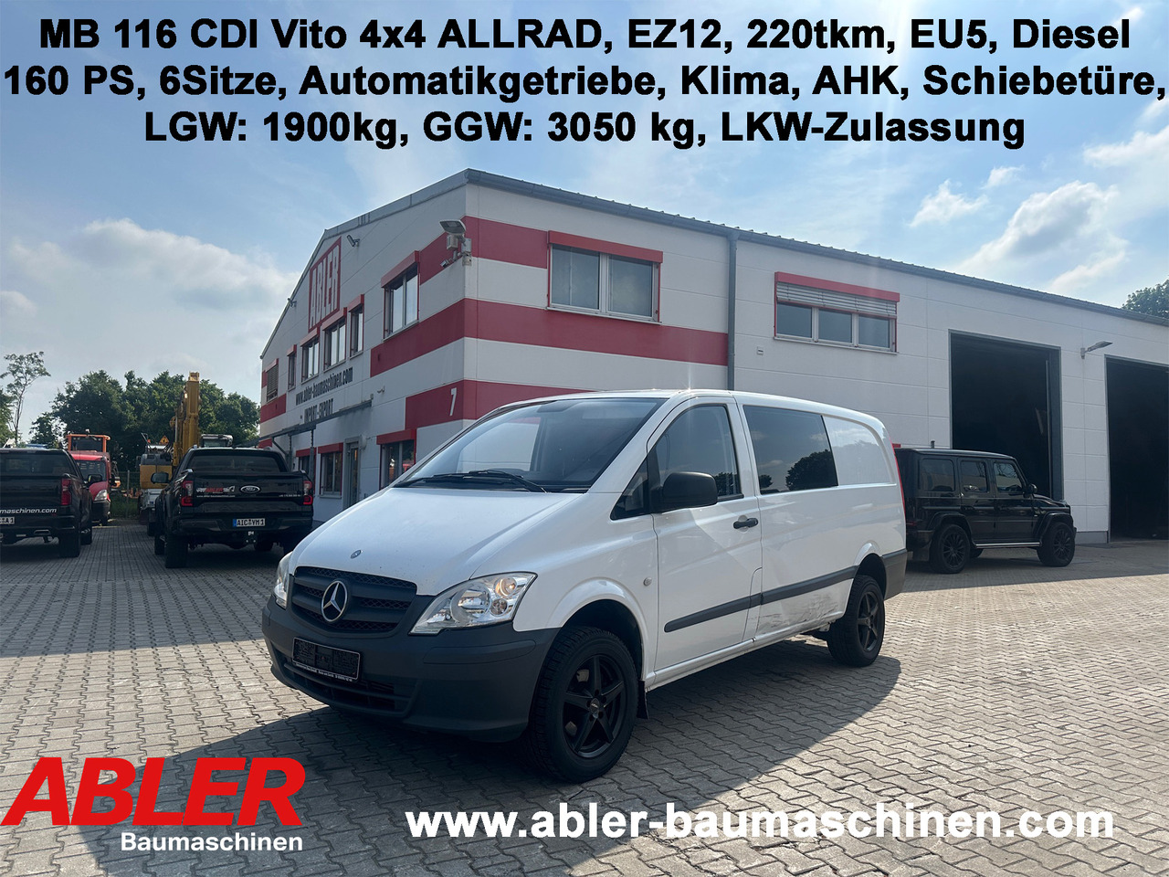Mercedes-Benz 116 CDI Vito 4x4 Allrad - Vieglā automašīna: foto 1 Mercedes-Benz 116 CDI Vito 4x4 Allrad - Vieglā automašīna: foto 1