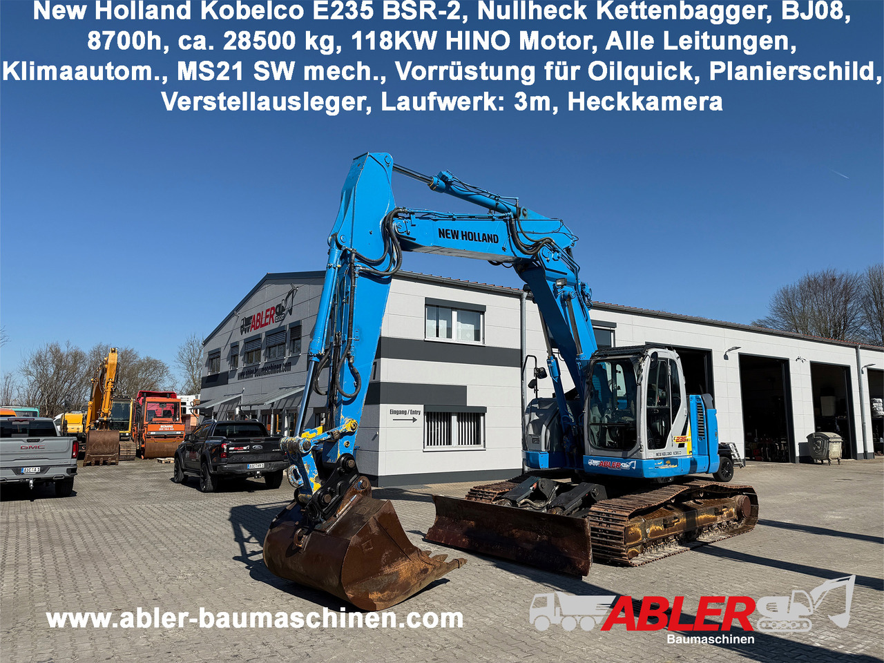 New Holland Kobeclo E235 BSR-2 Nullheck Kettenbagger MS21 - Ekskavators: foto 1 New Holland Kobeclo E235 BSR-2 Nullheck Kettenbagger MS21 - Ekskavators: foto 1