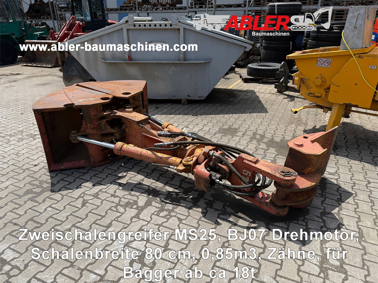 Zweischalengreifer MS25 0,85 m3 - Greifera kauss: foto 1 Zweischalengreifer MS25 0,85 m3 - Greifera kauss: foto 1